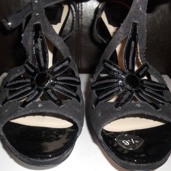 Christian Dior Python Snake Cutout Flower Sandals Heels Shoes - Picture 6 of 11